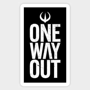 One Way Out Andor White Magnet